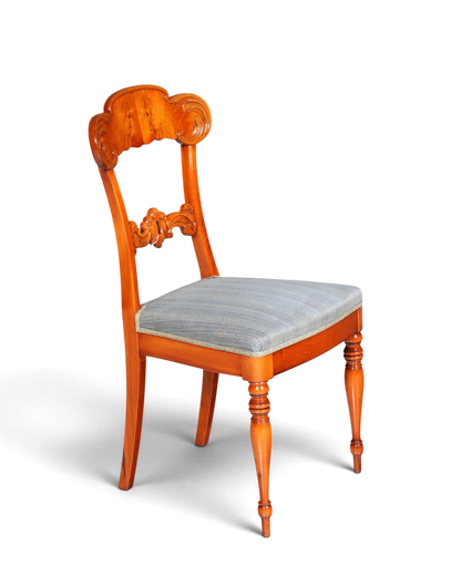 Traumhafter Stuhl im Biedermeier Stil echt Holz Sekretär Stuhl Antik Stil Esszimmer Stuhl 1 von 2