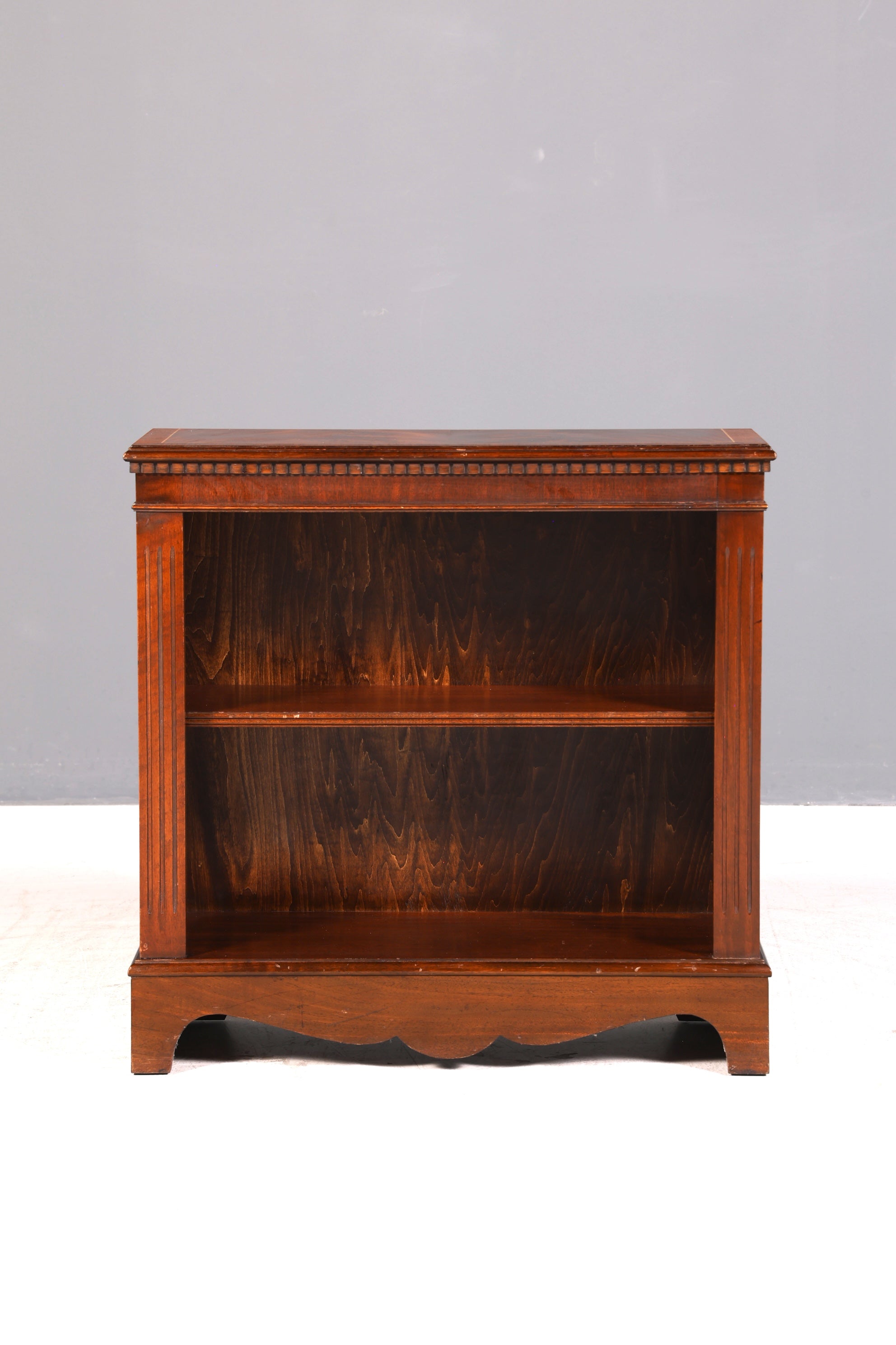 Edles Englisches Bücherregal Mahagoni Regal Antik Stil Standregal Bücherschrank Vintage