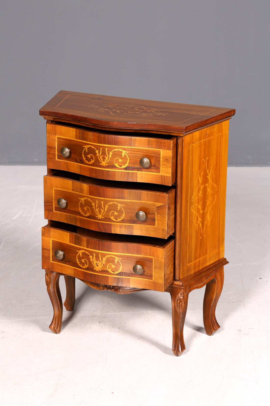 G218 Finish cm Traumhafte Kommode im Barock Stil Sideboard Intarsien echt Holz Schubladenkommode (Kopie)