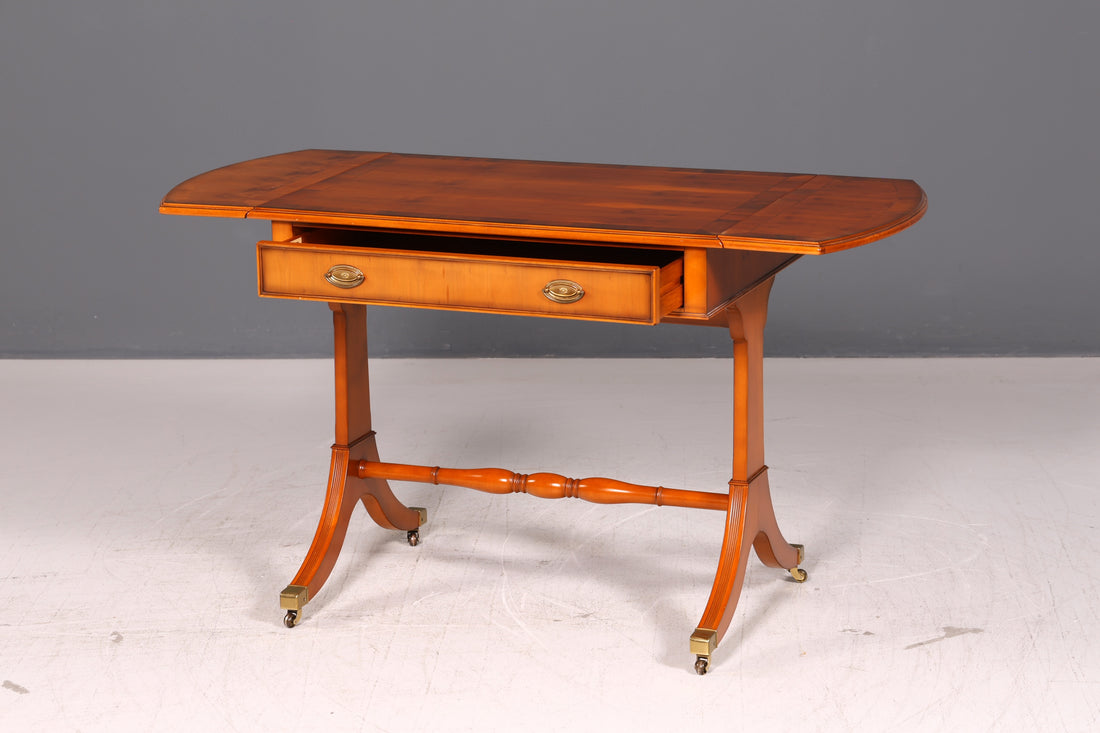 Beautiful Original Heldense English Desk Console Console Table Foldable Office Desk Antique Office Desk Wood 60s UK