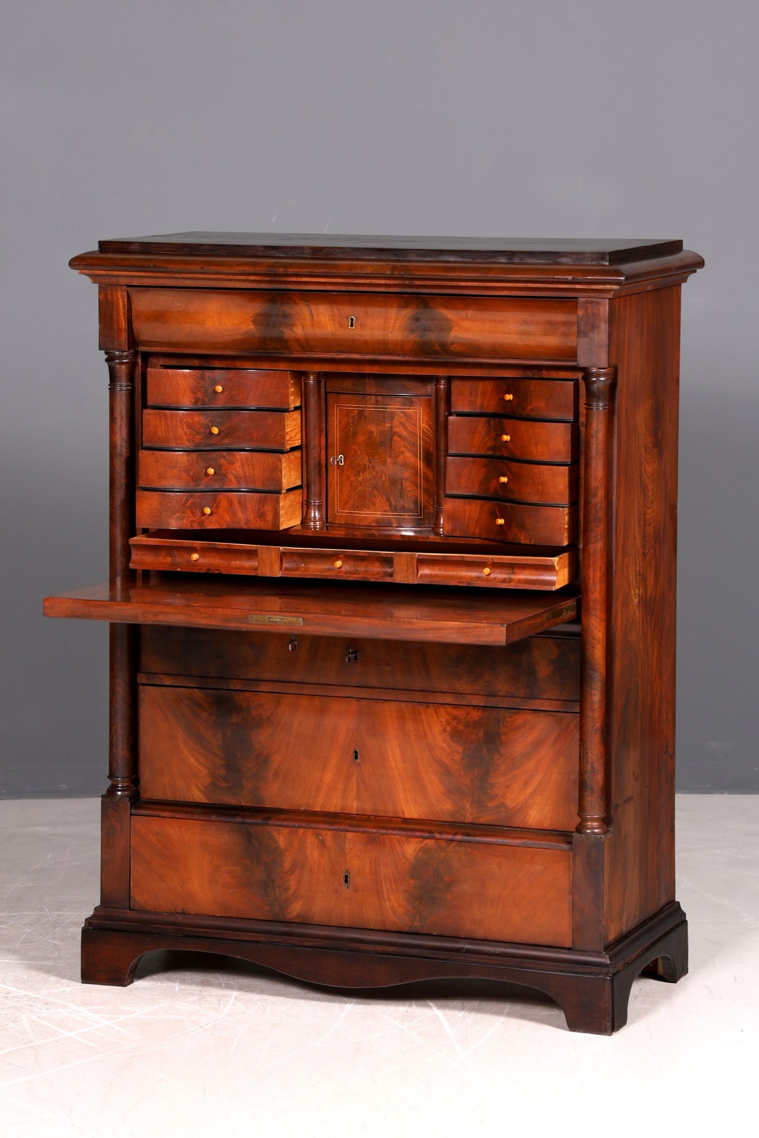 Wunderschöner Biedermeier Sekretär Gründerzeit Vertiko Antik Kommode Schreibkommode