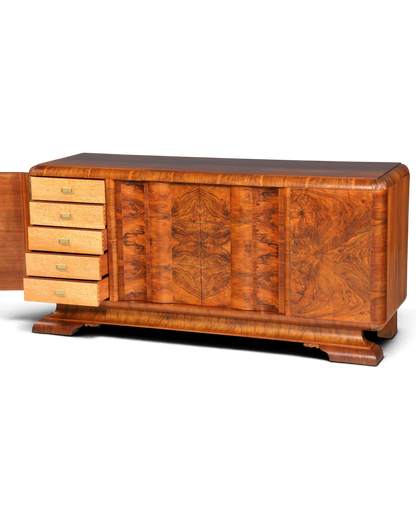 Wunderschönes Original Art Deco Sideboard Antik Schrank TV Kommode Buffet um 1930