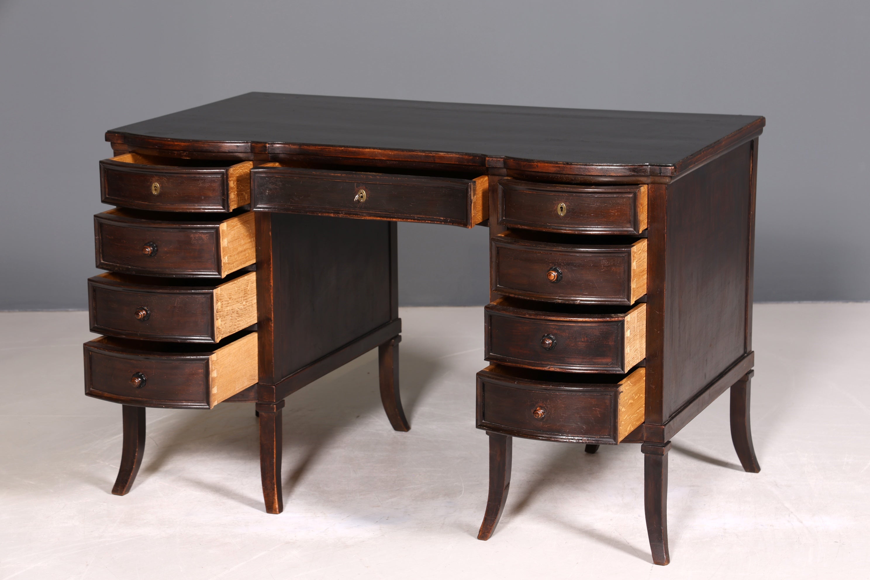 Wunderschöner Englischer Schreibtisch Antik Jugendstil Bürotisch Office Desk