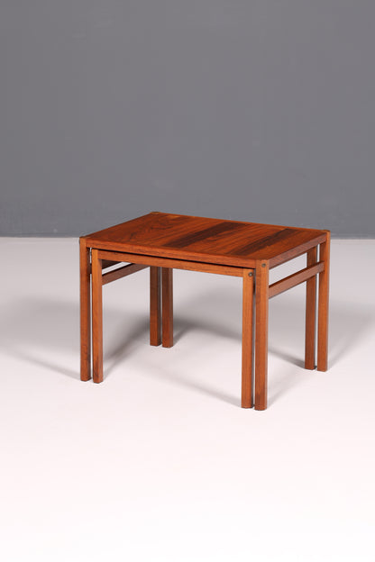 Filigranes Mid Century Tisch Set Couchtisch 2er Satz Ablagetisch Beistelltisch Satztische Vintage