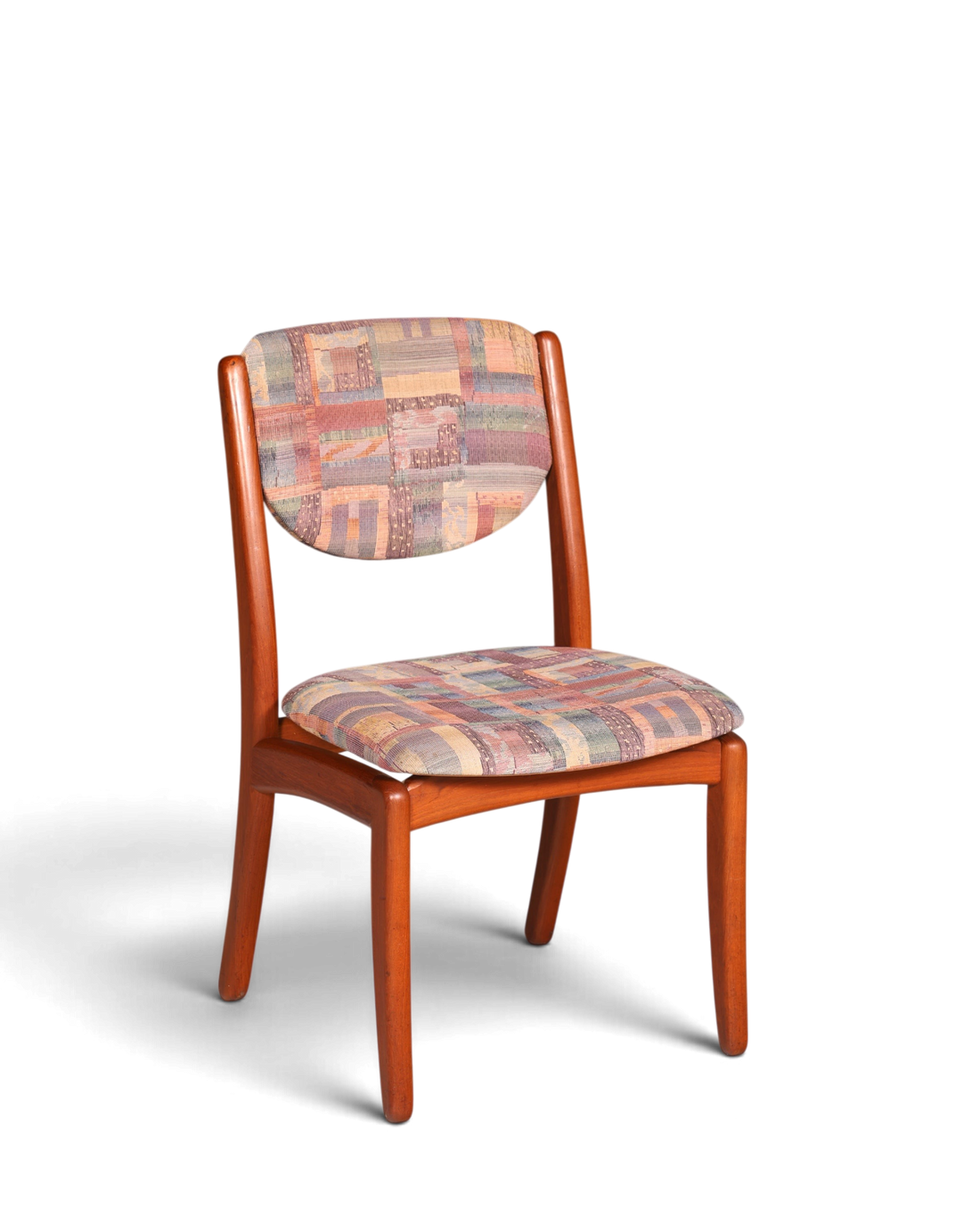 Schlichter Mid Century Stuhl Retro Esszimmer Stuhl Danish Design Küchenstuhl Teak Holz Sekretär Stuhl 1 von 2