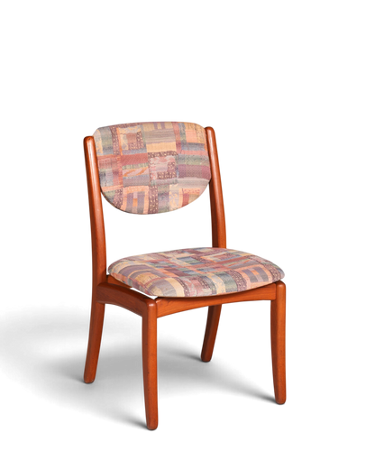 Schlichter Mid Century Stuhl Retro Esszimmer Stuhl Danish Design Küchenstuhl Teak Holz Sekretär Stuhl 1 von 2
