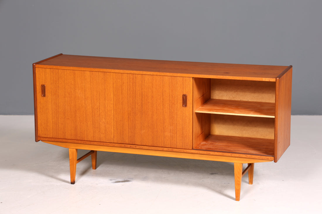 Traumhaftes Mid Century Sideboard Vintage Schrank Schiebetür Kommode TV Schrank 60s