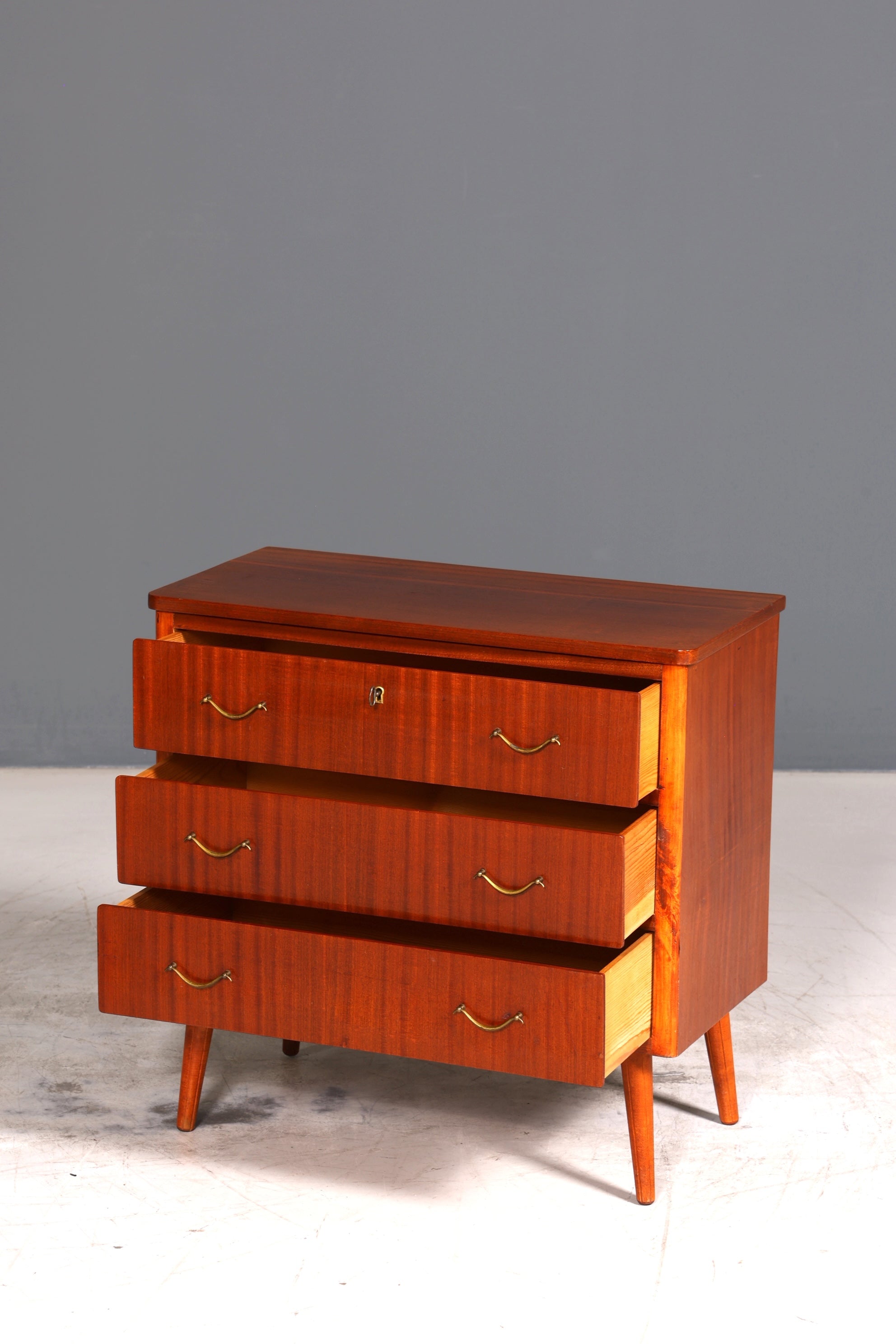Wunderschöne Mid Century Kommode Vintage Flur Kommode 60s Schubladenkommode