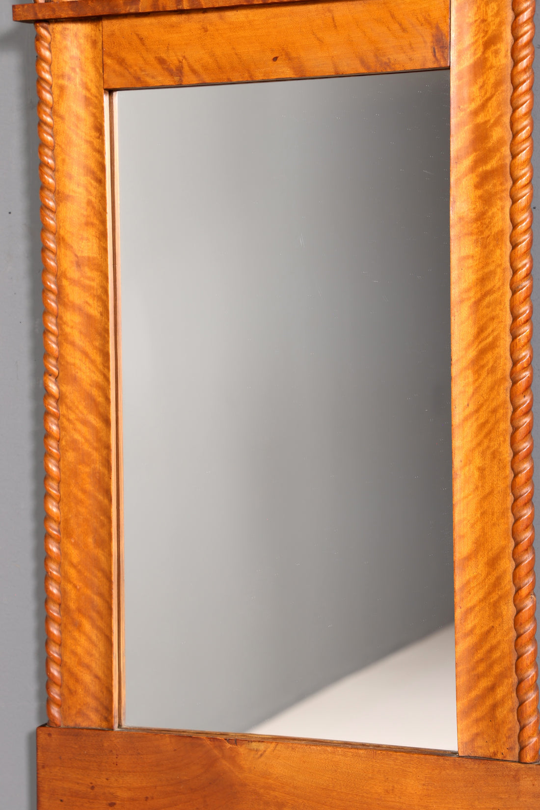 Wunderschöner Biedermeier Spiegel Wandspiegel Antik Holzspiegel Flurspiegel Garderobenspiegel