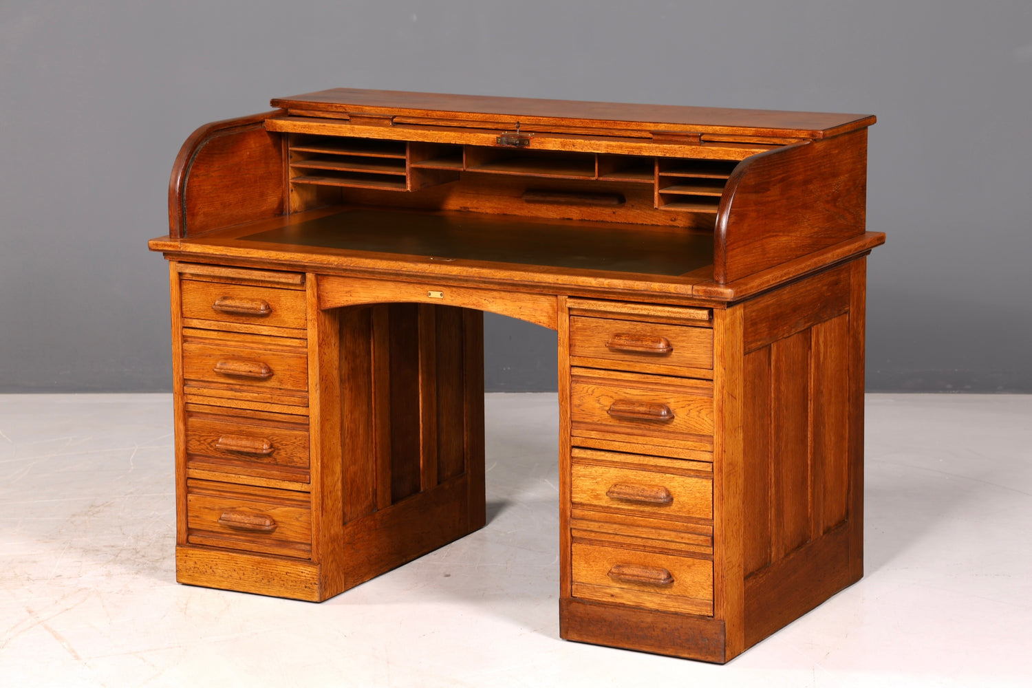 Wunderschöner Sekretär im Bauhaus Stil Rollladen Sekretär Art Deco Schreibtisch Office Table Vintage