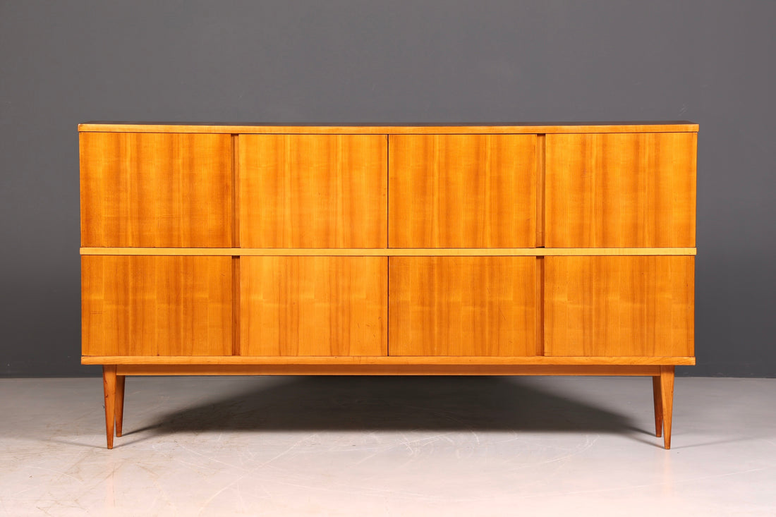 Stunning XXL Mid-Century Sideboard Retro Highboard 1960s Cabinet Sideboard Dresser solid wood