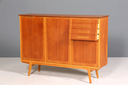 Wunderschönes Mid Century Highboard Teak Holz Schrank Büro Kommode 60er Jahre