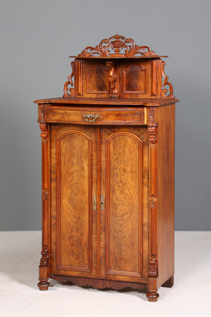 Traumhafter Louis Philippe Schrank um 1880 Gründerzeit Vertiko Aufsatz Schrank