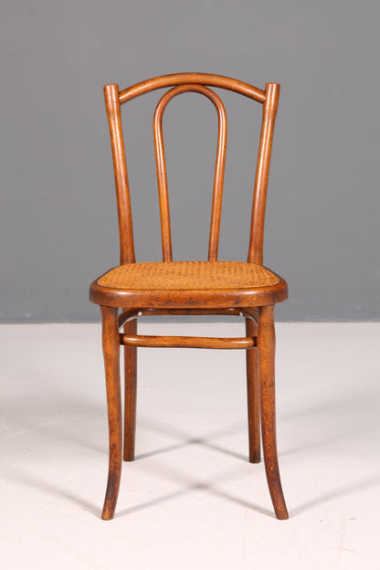 Edler Original Thonet Stuhl Wiener Geflecht Korbgeflecht Bugholz Kaffeehausstuhl Sekretär Stuhl Antik Vintage