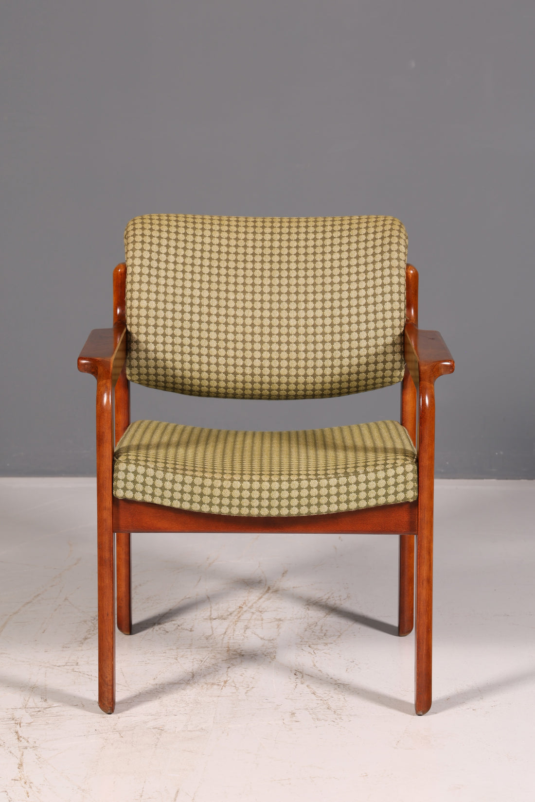 Edler Mid Century Armlehnstuhl Sekretär Stuhl Sessel Retro Holz Armlehnsessel Vintage 3 von 5