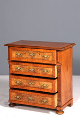 E908 Finish cm, Wunderschöne Gründerzeit Kommode Louis Philippe Nussbaum Schubladen Kommode Sideboard um 1880