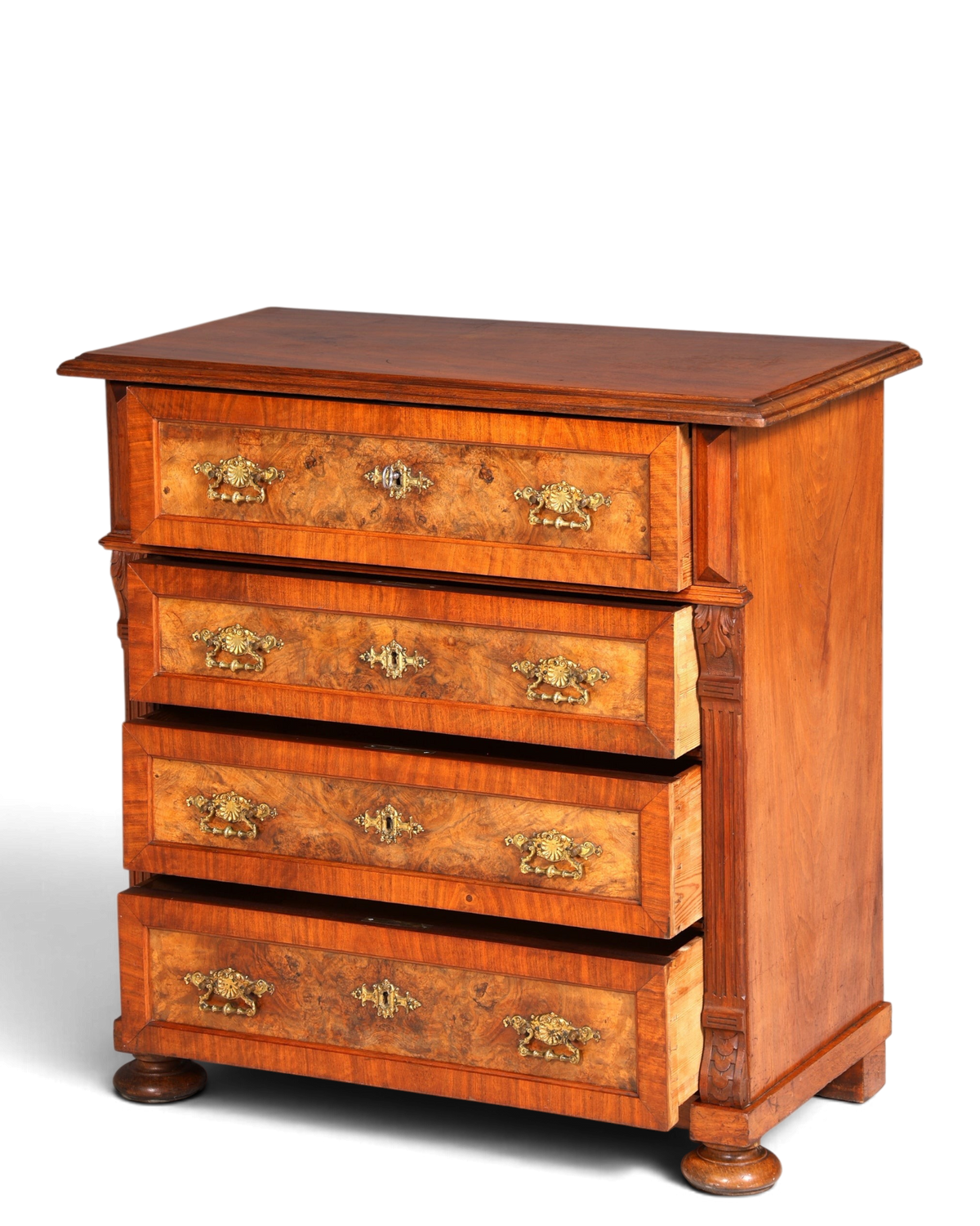Gründerzeit Kommode Louis Philippe Nussbaum Sideboard 1880