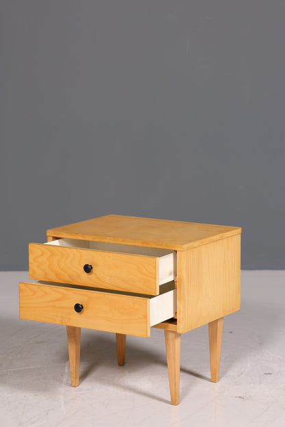 Simple Mid Century Chest of Drawers Vintage Bedside Table 60s Chest of Drawers Retro Storage Table 2 of 2