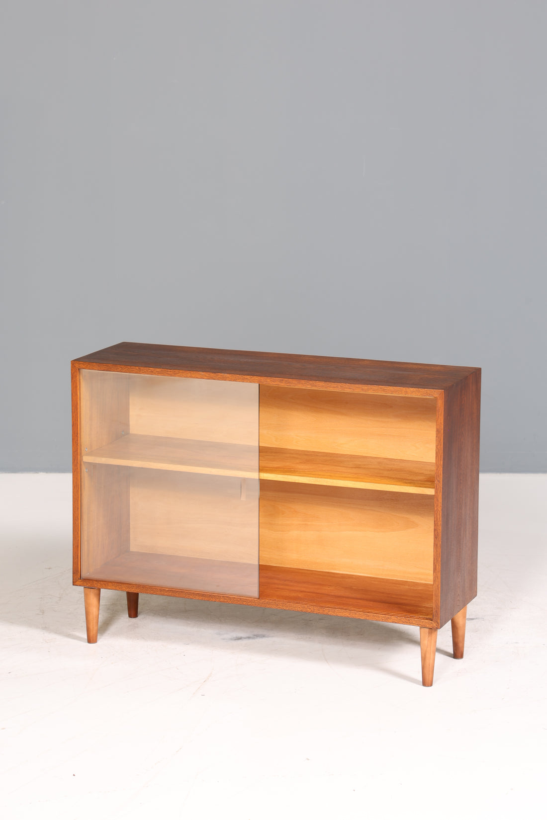 Wunderschöne Mid Century Vitrine Vintage Regal Retro Bücherregal 2 von 2