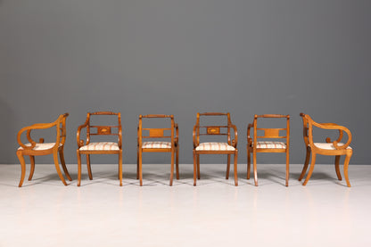 6x Wunderschöne Englische Stühle Englisch Dining Chairs Armlehnstuhl Set Küchenstühle Stuhlset Armlehnstühle