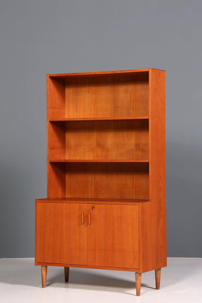 Wunderschönes Mid Century Regal Teak Holz Vintage Bücherregal Retro Schrank Kommode 60s