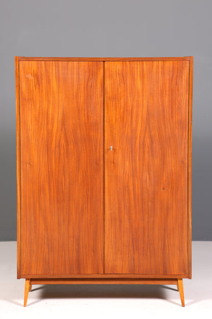 Wunderschöner Mid Century Schrank Retro Kleiderschrank Vintage Wäscheschrank 60s