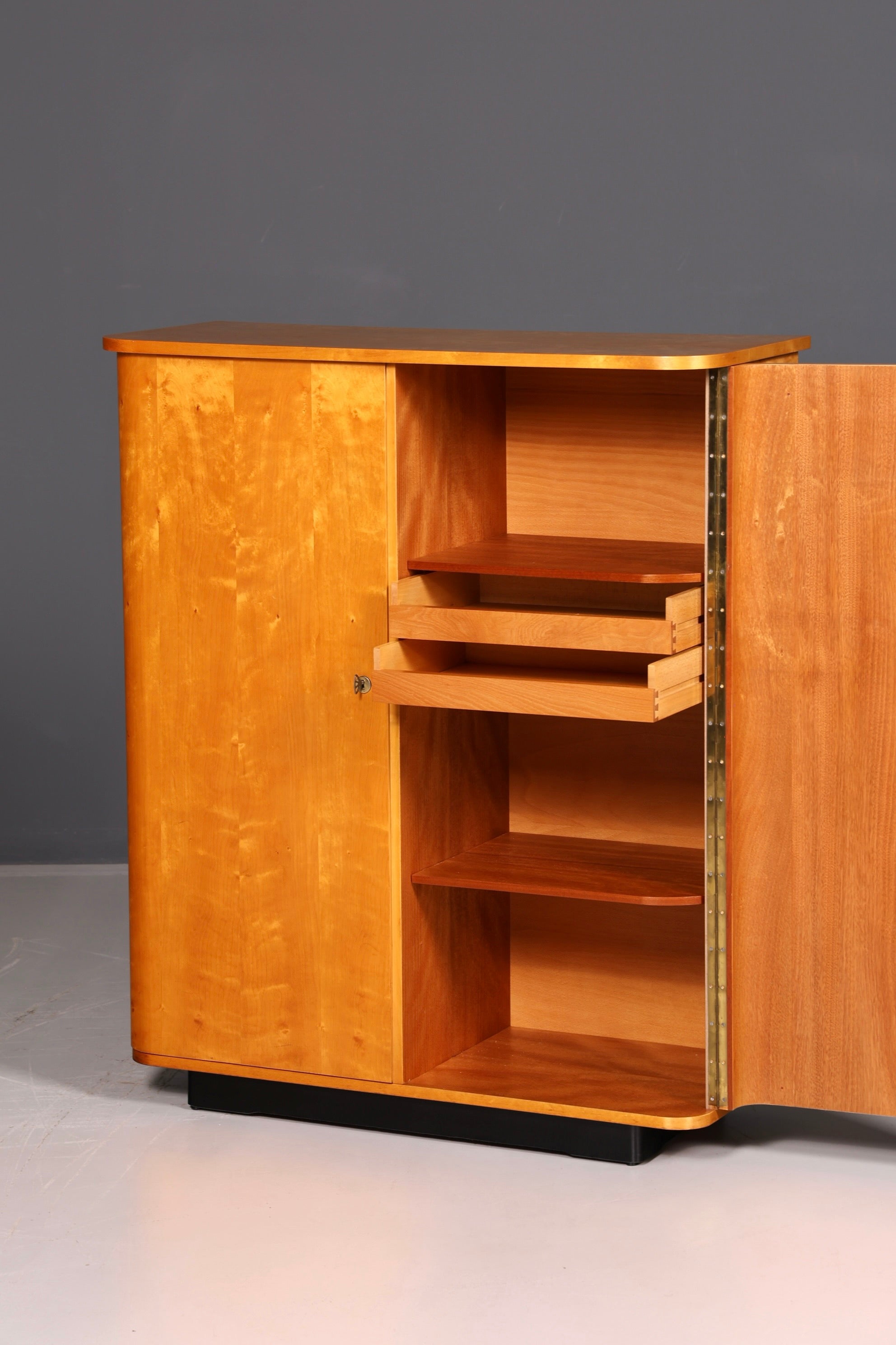 Beautiful mid-century cabinet from the 1960s, linen cabinet, filing cabinet, chest of drawers, vintage wood