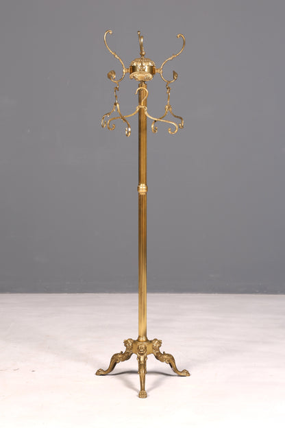 Prunkvoller Jugendstil Messing Garderobenständer Kleiderhaken Antik Flur Kleiderständer