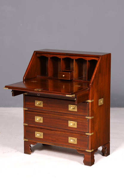 Beautiful Maritime Secretary English Writing Cabinet Solid Wood English Desk