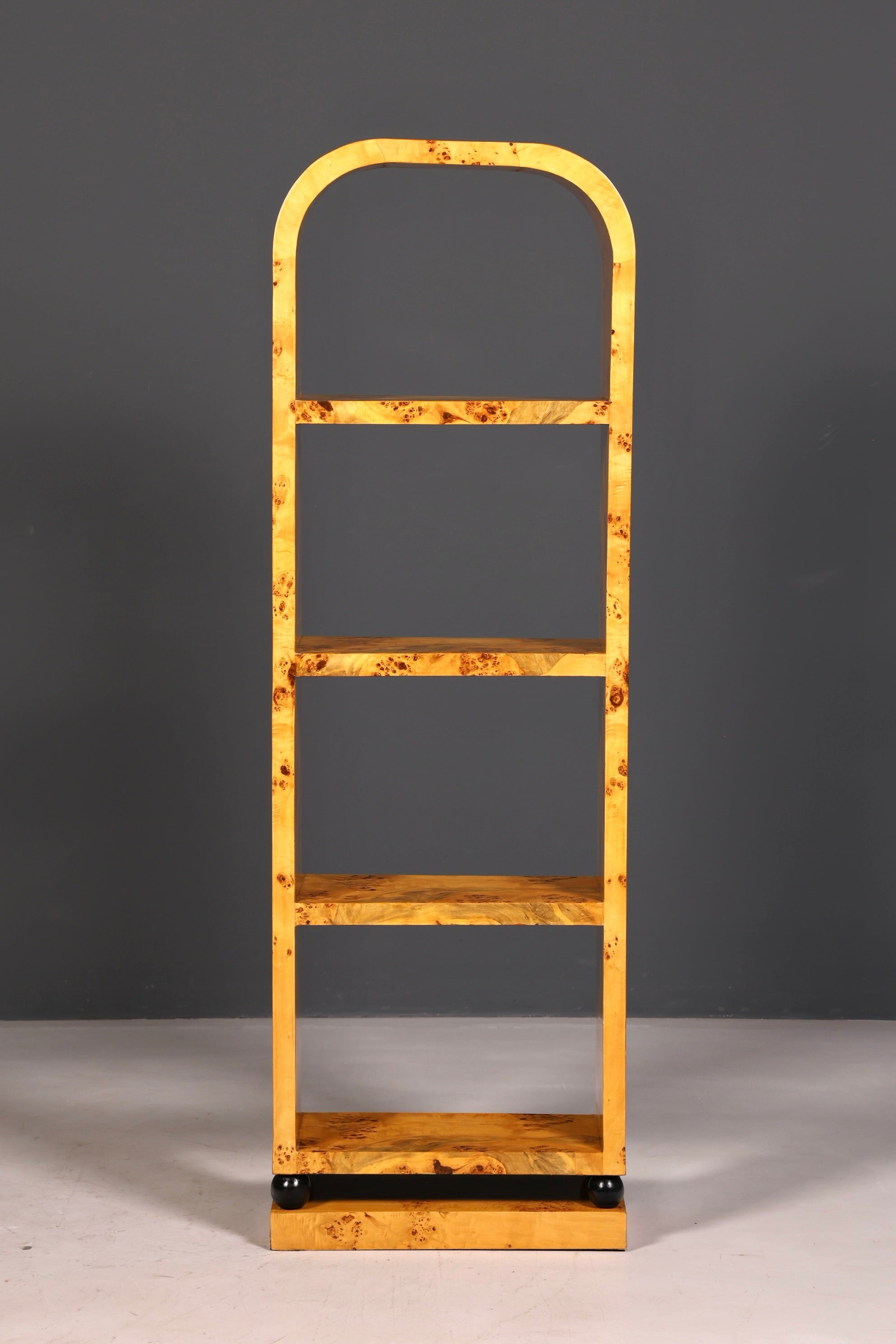Beautiful Art Deco birch bookcase, iconic shelving unit, bookshelf, book storage