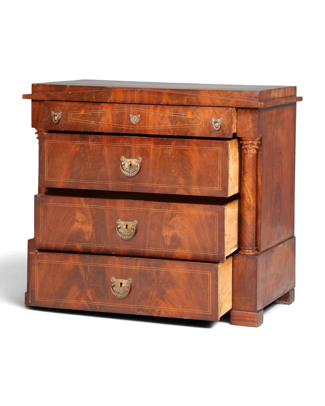 Wunderschöne Biedermeier Kommode Antik Schrank Schubladenkommode Art Deco Wäschekommode