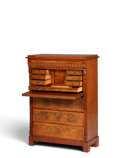 Stilvoller Gründerzeit Sekretär Vertiko Highboard Jugendstil Kommode Schrank um 1880