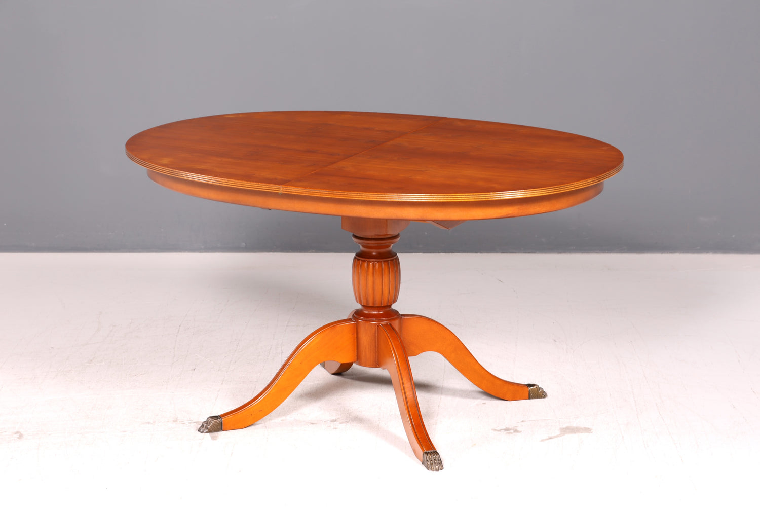 Wunderschöner Englischer Esstisch ausziehbar Eibe Tisch Esszimmertisch Küchentisch Oval Antik Vintage