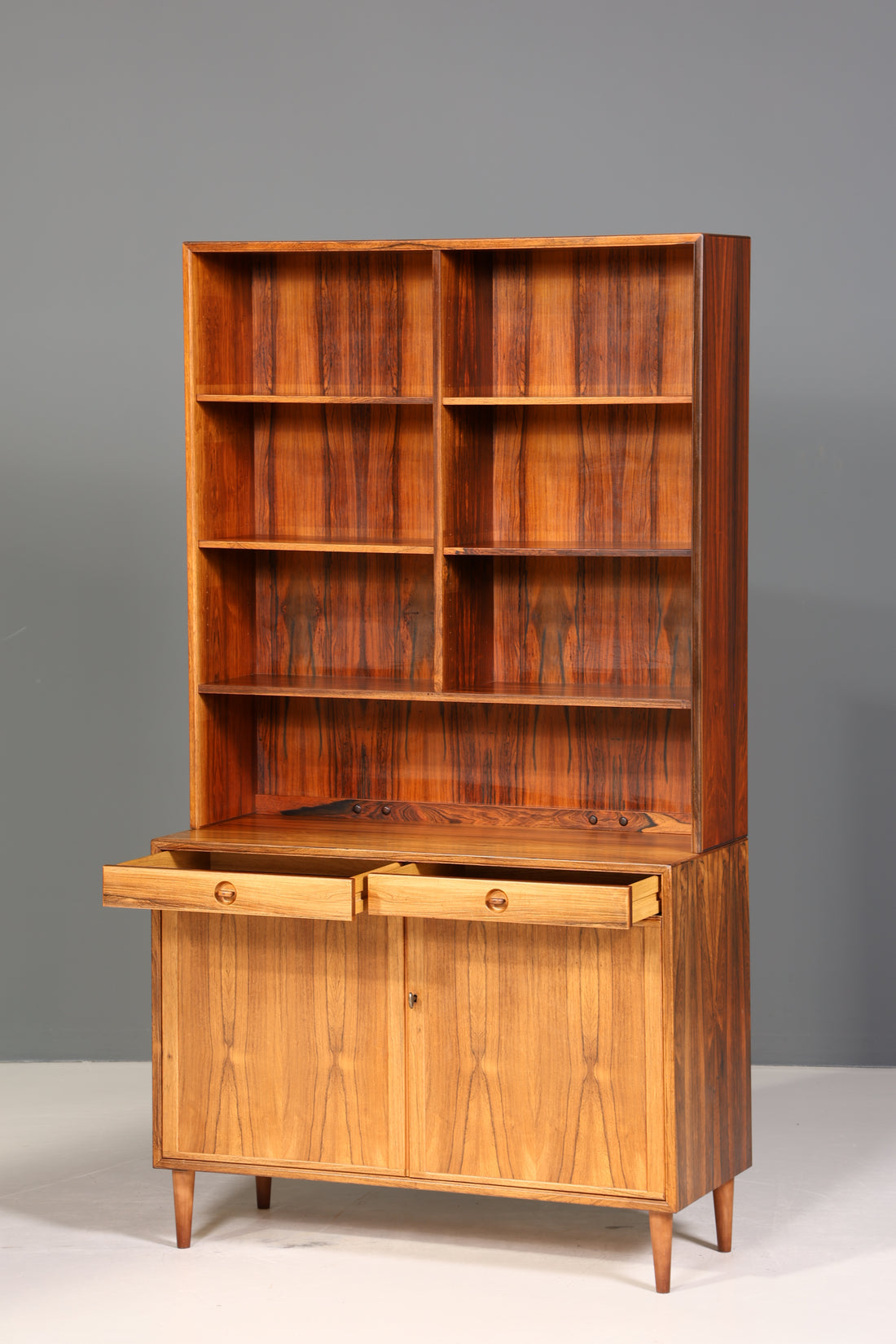 Traumhaftes Mid Century Regal Palisander Schrank Danish Design Retro Kommode Vintage Bücherregal 60er Jahre 2 von 2