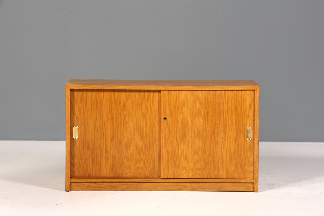 Wunderschöne Mid Century Kommode Vintage Schiebetür WB Schrank 60er Jahre 2 von 4