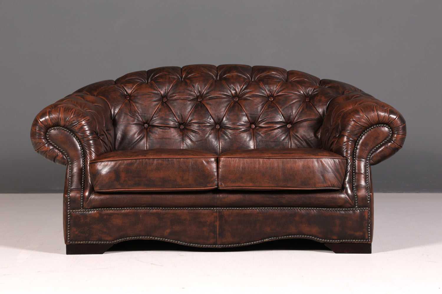 Wunderschöne Original Chesterfield Centurion 2-Sitzer Couch Englisch Echt Leder Sofa UK