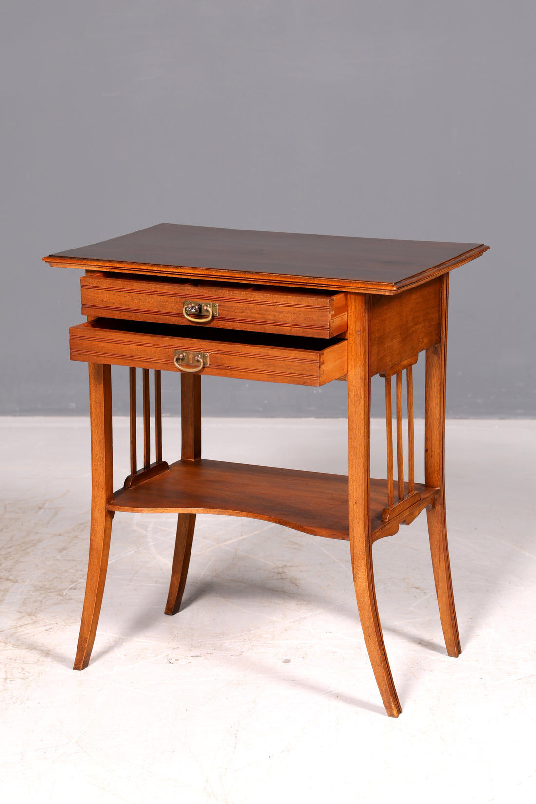 Stunning Art Nouveau Sewing Table Side Table Antique circa 1910 Dresser Genuine Wood Occasional Table