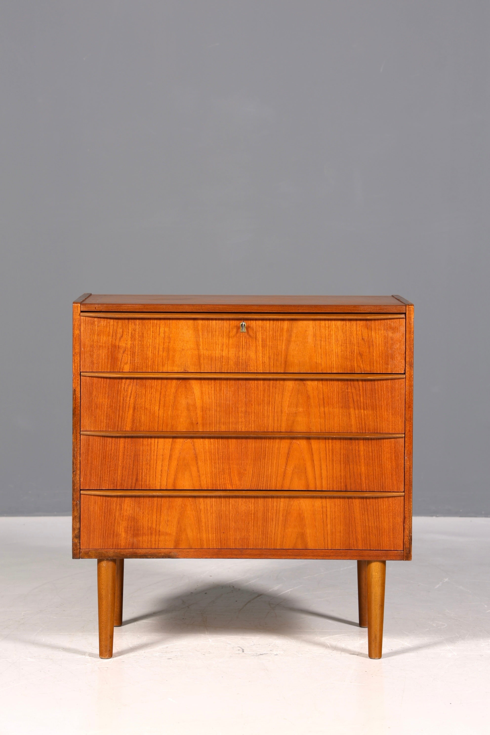 Traumhafte Mid Century Kommode Teak Danish Design Holz Sideboard Vintage Schubladen Kommode