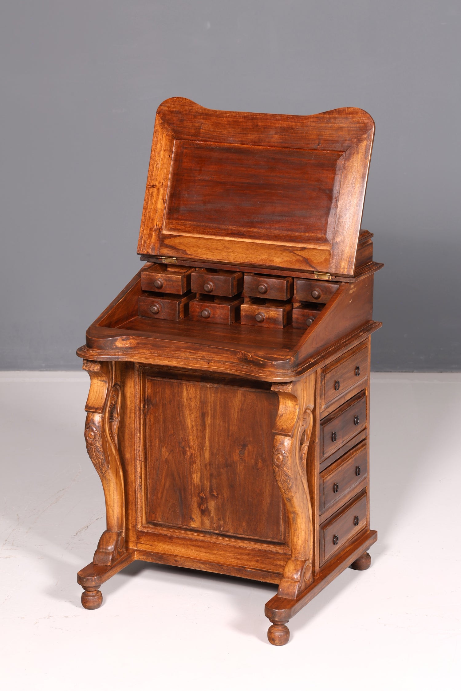Wunderschöner Englischer Davenport Schreibtisch Desk Sekretär Schreibkommode Viktiorianischen Stil Kommode Antik Vintage