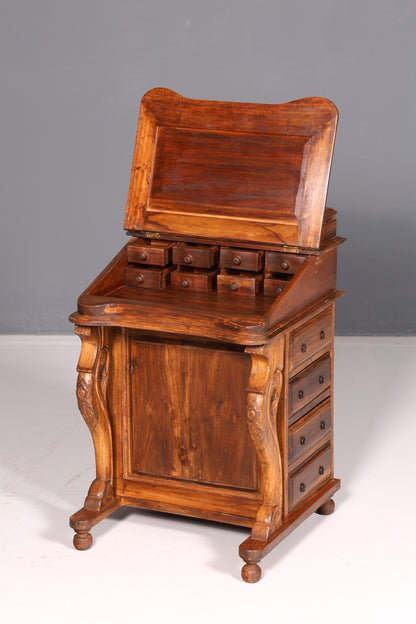 Wunderschöner Englischer Davenport Schreibtisch Desk Sekretär Schreibkommode Viktiorianischen Stil Kommode Antik Vintage