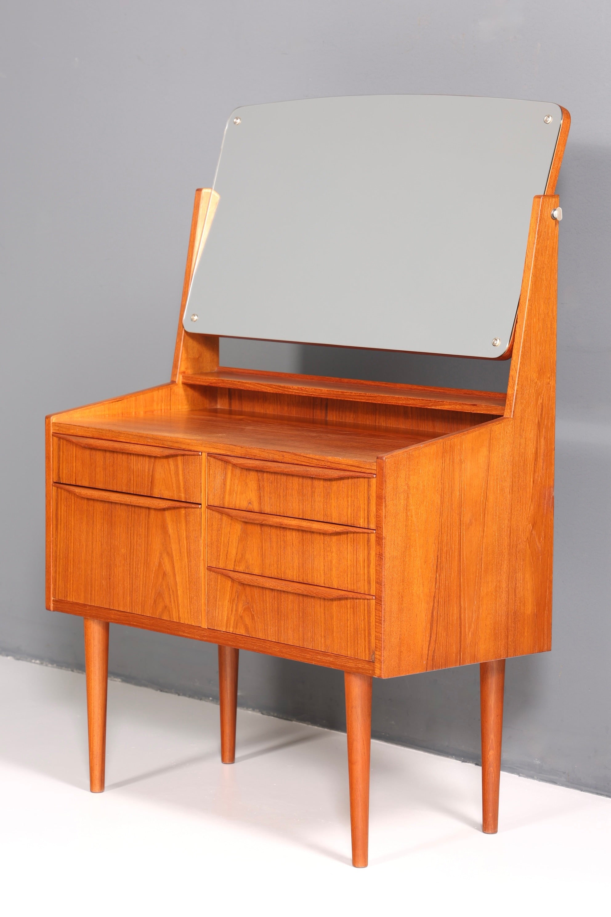 Wunderschöner Mid Century Schminktisch Danish Design Frisiertisch Retro Schreibtisch Teak Holz Vintage Tisch 60s