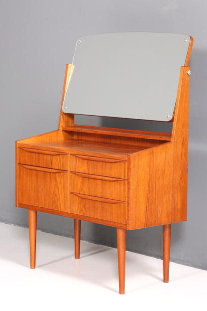 Wunderschöner Mid Century Schminktisch Danish Design Frisiertisch Retro Schreibtisch Teak Holz Vintage Tisch 60s