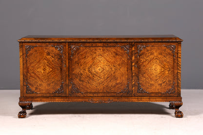 Traumhaftes Chippendale Sideboard Kommode Barock Stil Massivholz TV Schrank Antik