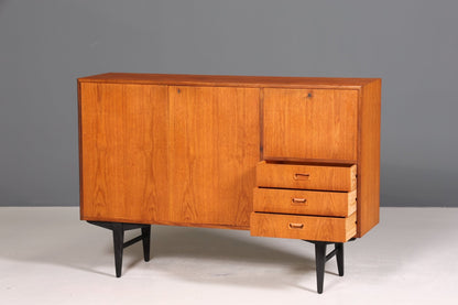 Wunderschönes Mid Century Highboard echt Holz Schrank Büro Kommode 60er Jahre