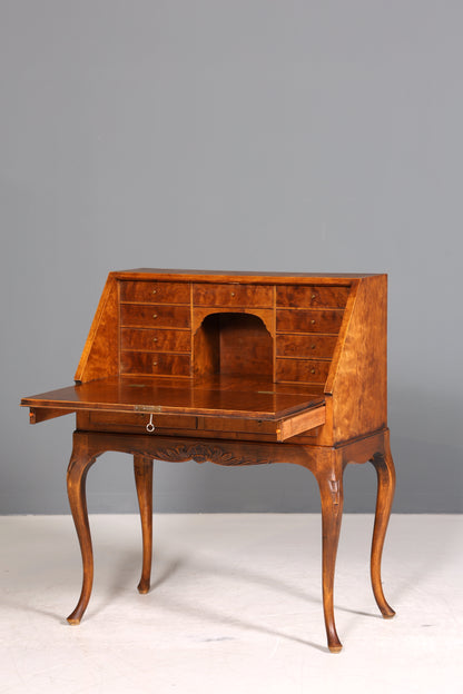 Filigraner Sekretär Chippendale Stil Antik um 1940 Büro Kommode Schreibkommode