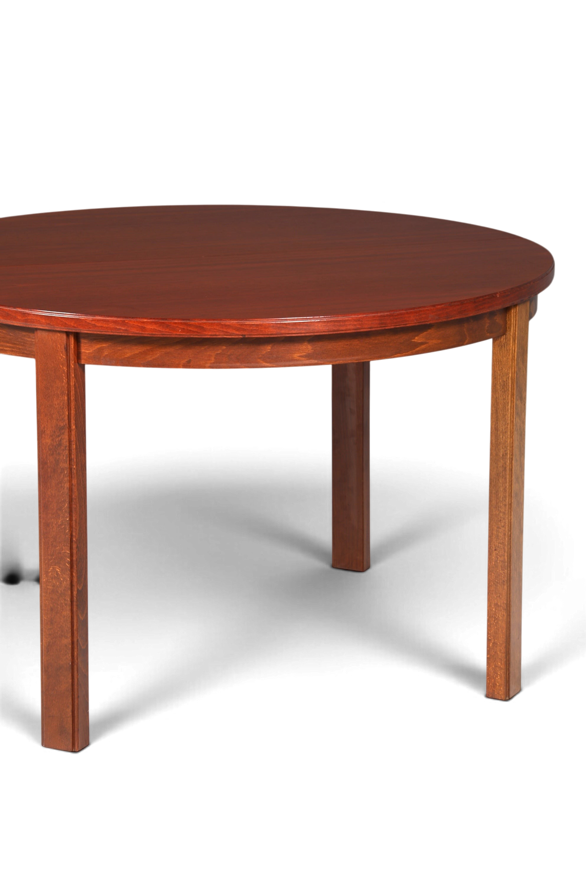Hauptstadt Möblerei runder Mid-Century Esstisch aus Holz von Ulferts im skandinavischen Vintage-Design