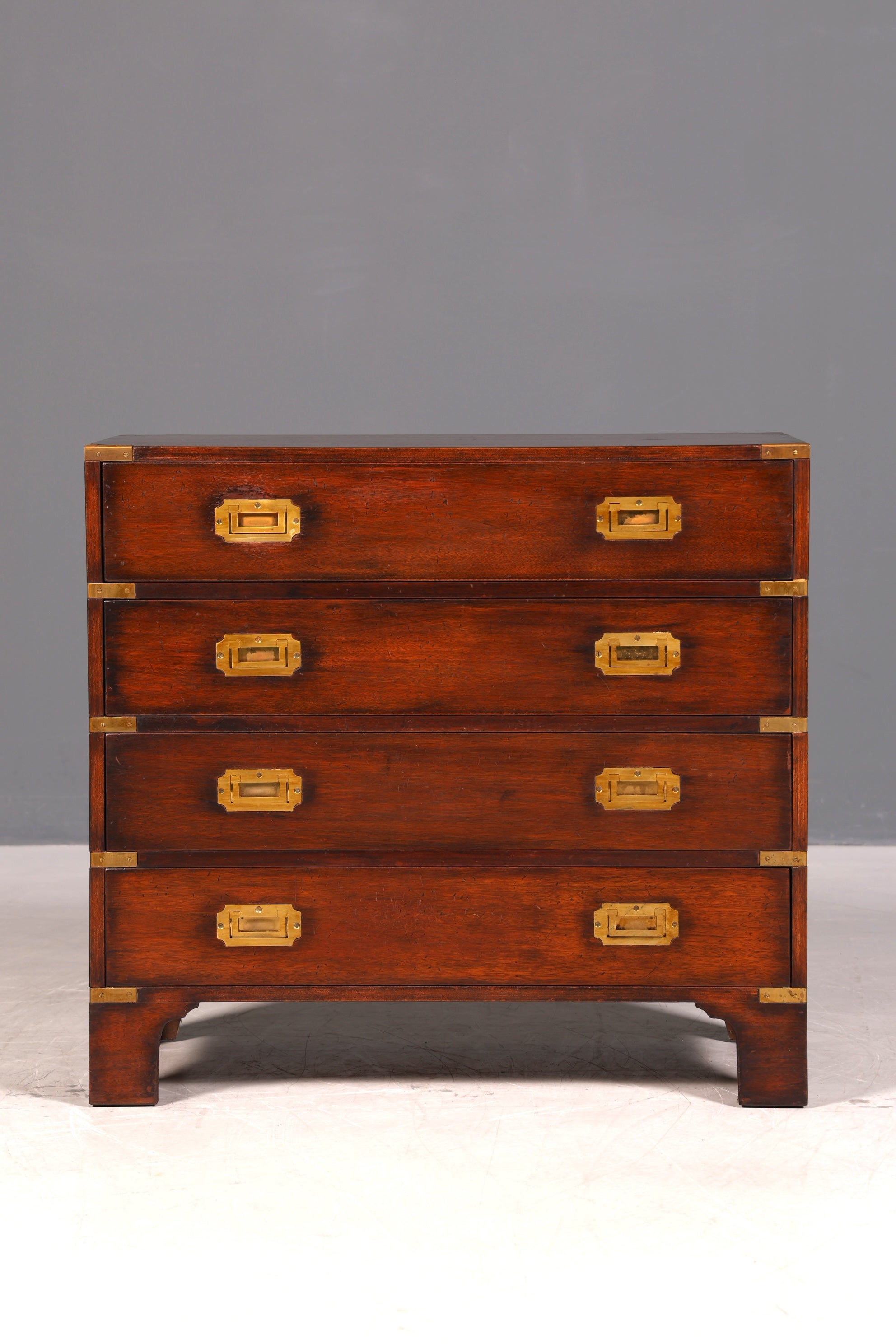 Wunderschöne Maritime Kommode Englisch Military Chest Schrank Schubladenkommode Wäschekommode