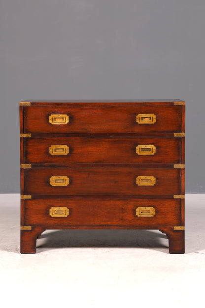 Wunderschöne Maritime Kommode Englisch Military Chest Schrank Schubladenkommode Wäschekommode