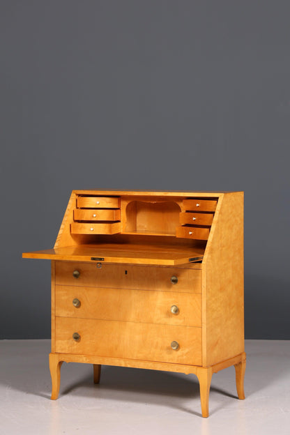 Stilvoller Sekretär im Biedermeier Stil um 1940 Schreibmöbel echt Holz Office Kommode