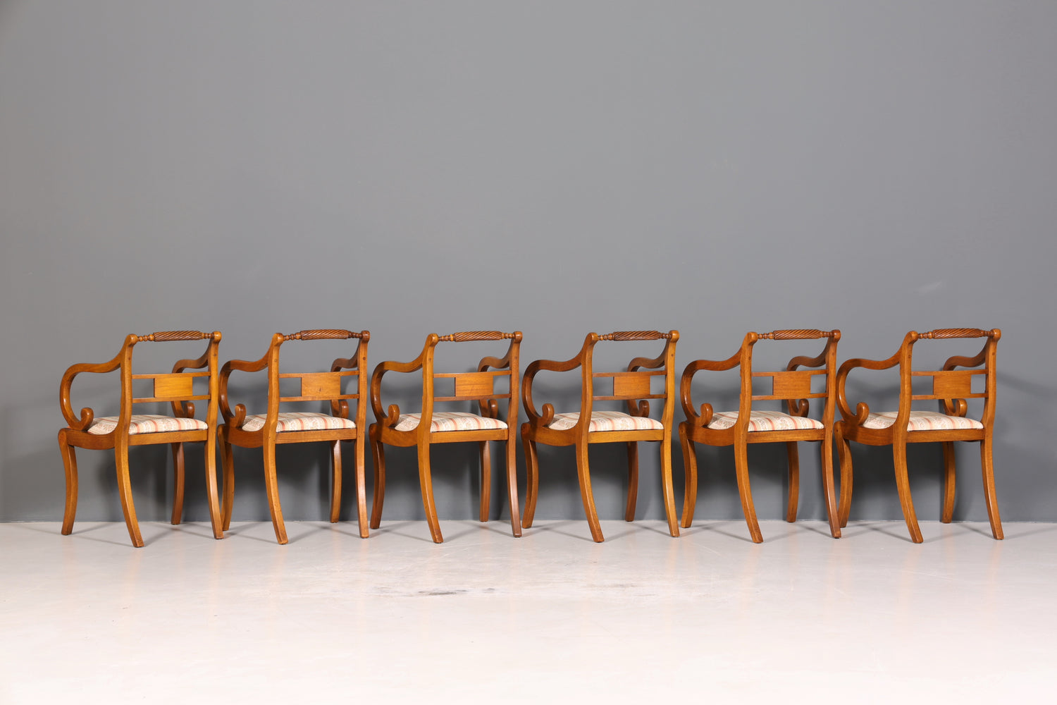 6x Wunderschöne Englische Stühle Englisch Dining Chairs Armlehnstuhl Set Küchenstühle Stuhlset Armlehnstühle